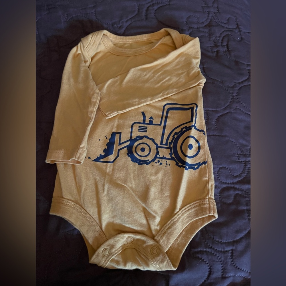 6/10$ George 6-12 months bodysuit (yellow and tractor)
